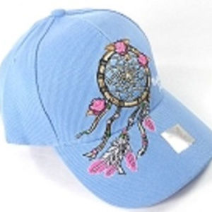 SKY BLUE & ROSE DREAM CATCHER WOMEN’S BASEBALL CAP